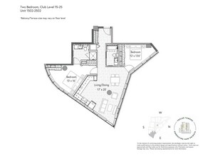 2 Bedroom 2 Bathroom 2002 floor plan